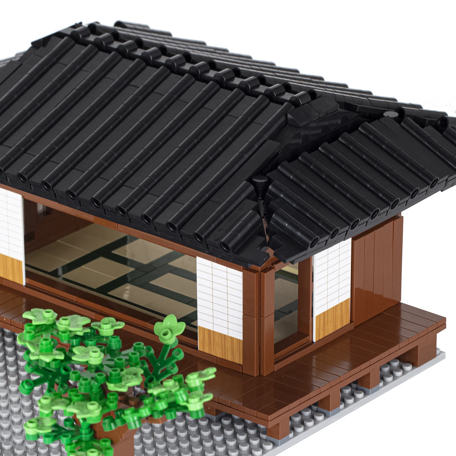 MOC1041 Anime DemonSlayeres Butterfly Mansion Scene MOC Building Blocks Creative DIY Hashira Meeting Assemble Brick Toys for Kid