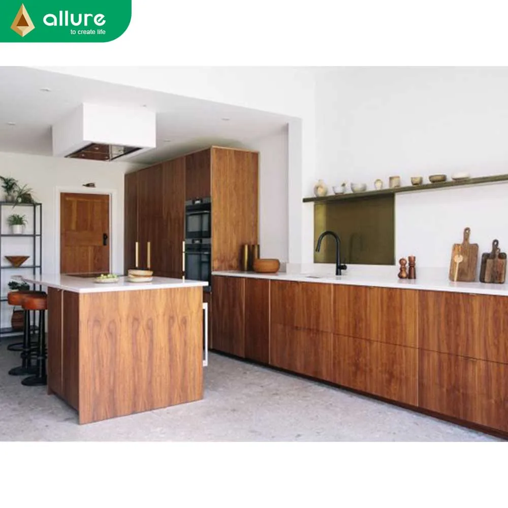 Allure Galley Ghana Wood Grain Uv Lacquer Home Furniture Cabinet Wood Veneer