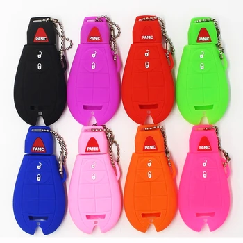 Funny 6 Buttons Silicone Remote Key Cover Case For Jeep Dodge Chrysler