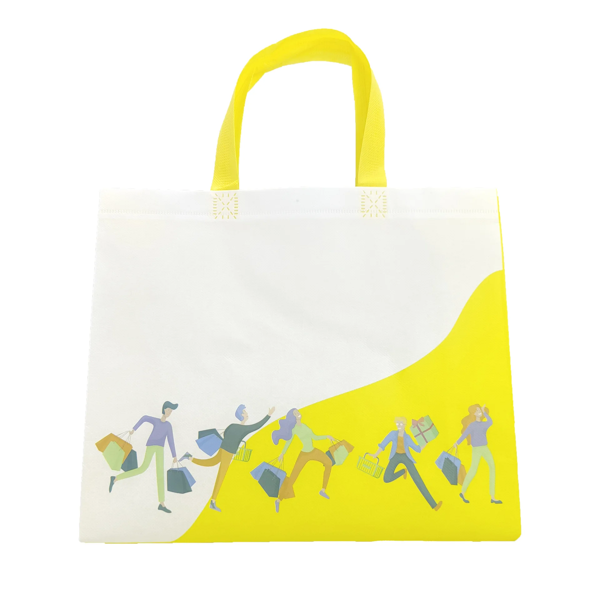 Eco Friendly Biodegradable U Die Cut D Non Woven Shopping Handle Bag