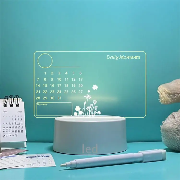 Note Board Creative Led Night Light USB Message Board Holiday Light With Pen Gift for Children Girlfriend Decoration Night Lamp
