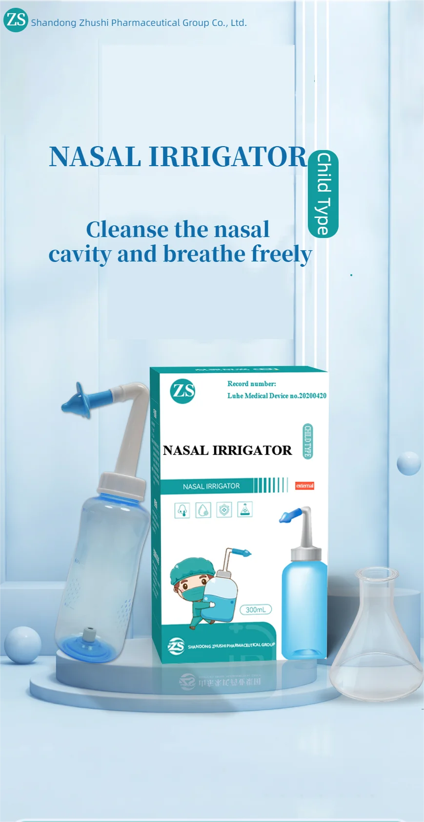 Portable Pump Device Baby Nose Sinus Rhinitis Cleaner Machine Plastic