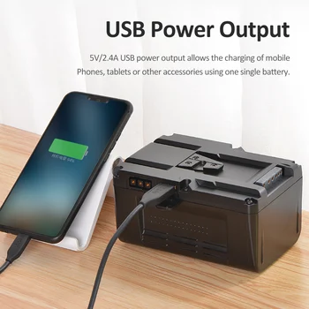 Kingma High Capacity 21000mAh BP-300W 300Wh V Mount V Lock Battery for Sony Camcorder Broadcast Video Camera detail image