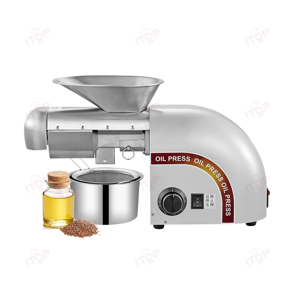 Full Automatic Mini Small Household Home Use Oil Extraction Making Edible Olive Oil Press Machine
