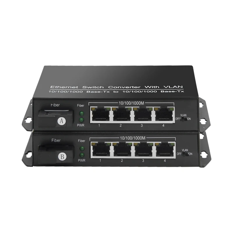 4 порта Ethernet оптоволоконный