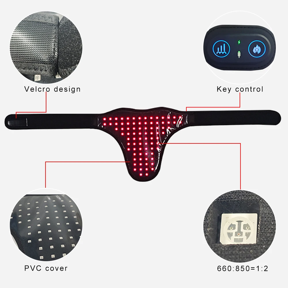 Shanglaite 2024 new arrival male female 660nm 850nm near infared pain relief red light therapy panties details