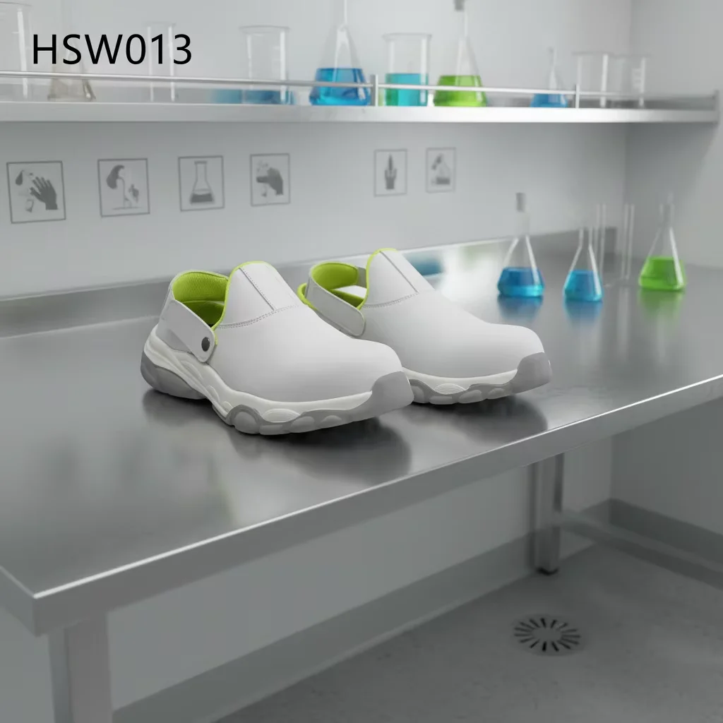 LXG,2026 Chemical Handling UV Resistant New White Work Shoes Two Colors PU/PU Injection Outsole Anti-hit Loafer Shoes HSW013