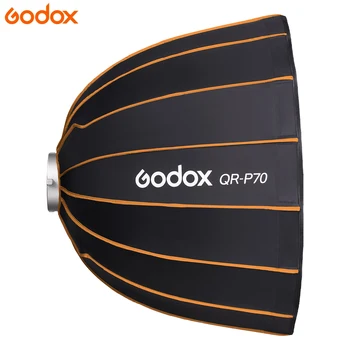 Godox Softbox Accessories QR-P70 70CM Quickly Release Parabolic Deep Softbox for Video Light Bowens Mount Studio Flash product image