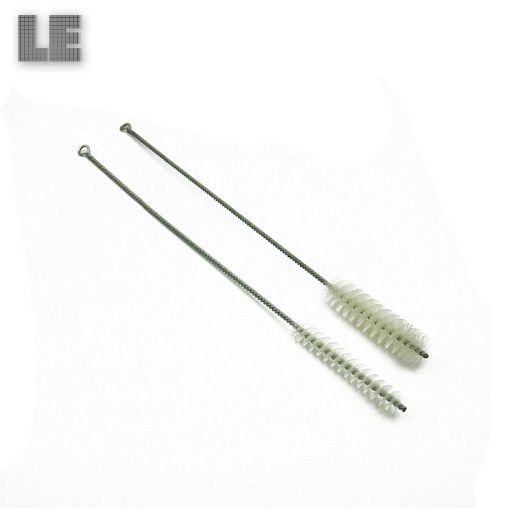 Силиконовые питьевой соломы для очистки кистей с нейлоновой оплеткой трубки/трубы щеточка чистки