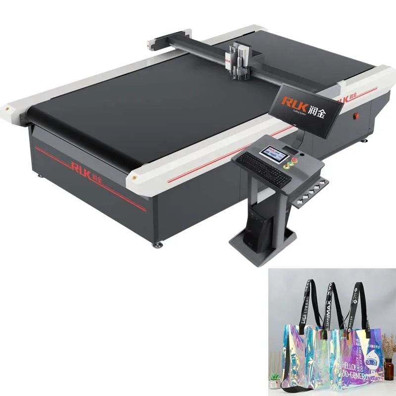 RUK Textile Fabric Cutting Machine Auto Feeding System Fabric Cutting Table for Pvc Cutter