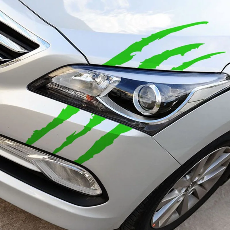 auto krallen auto aufkleber reflektierende monster klaue kratzer streifen  markierungen scheinwerfer aufkleber auto aufkleber