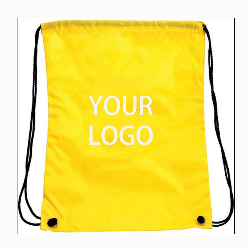 Customised 210D Polyester Drawstring Bag for Handbags Taobao Price China Supplier Cotton Handle Shopping Bags for Gifts