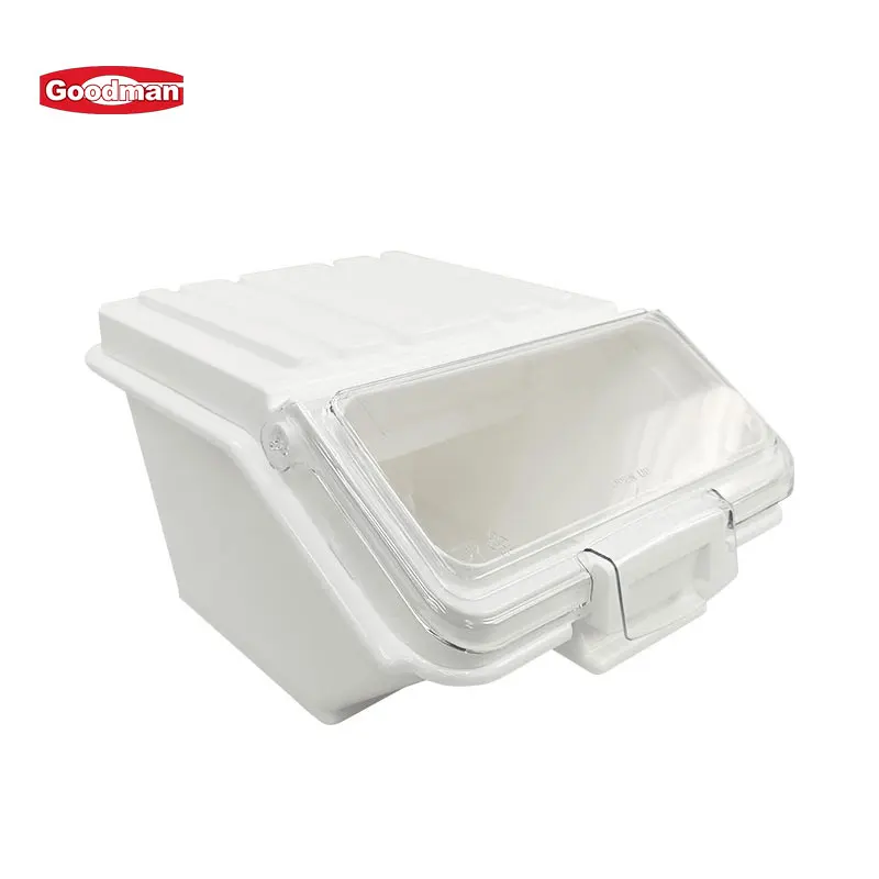 Plastic Ingredient Bin, Polypropylene, White