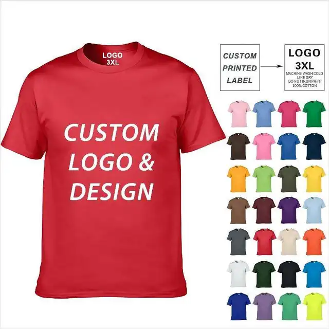 Oem Clothing Manufacturers Design Your Own Logo White T Shirts Custom T-Shirts