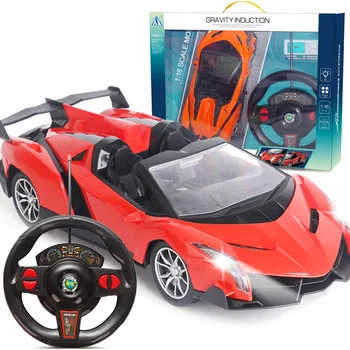 Wholesale 1:16 Four-channel Remote Control Car Gravity Sensor Steering Wheel Remote Control Children's Toy Sports Car