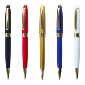 High-Quality Twist-Type Metal Ballpoint Pen with Custom Logo for Promotional Gift and Office Supplies Smooth Writing