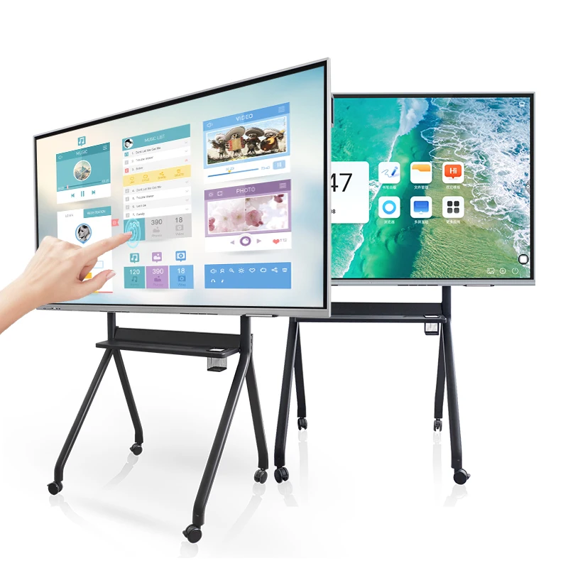Interactive Monitor Presentation Board 65 Inch Smart Tv Board LCD Touch Monitor 4K Screen Interactive Whiteboard