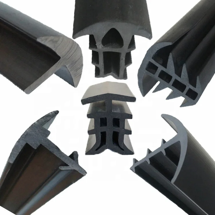 C Shape Rubber Profiles U Type EPDM Rubber Extrusion Parts Window Weather Strip Various Sizes Can Be Customized