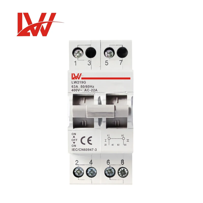 Modular Manual  Changeover Switch SF Model  2P 32A 63A