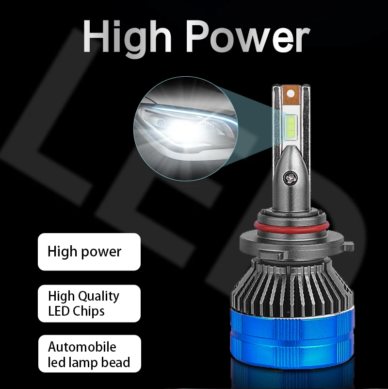 AES Accessories Play and Plug Led Headlight 12v P4-H7 65w 6000K for Car Parts Xenon Headlamp Led Fog Retrofit