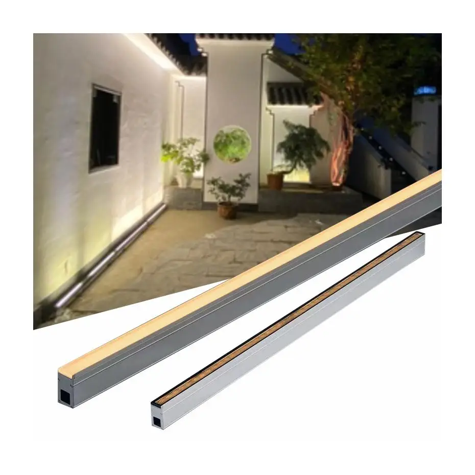 18W & 24W IP65 Waterproof LED Linear Inground Strip Light Outdoor Underground Linear Inground Light 10-12 Meter