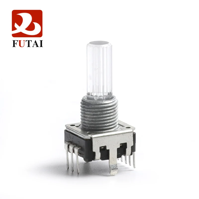 LED Encoder  RGB EC12 RE12 Audio Encoder Coding 5Pin 24 Position With Push Button Switch