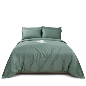 100% Eucalyptus Lyocell Plain Duvet Cover Quilts Designer Bedding Bed Cover Sheets Bedsheet Set Luxury