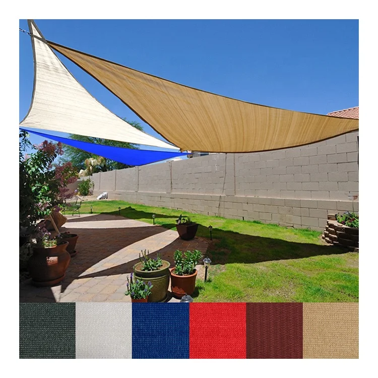 Square or Triangle Sun Shade Sail Garden Car Parking Shading Sail