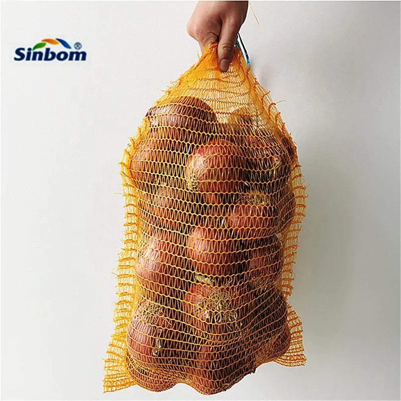 Veg Net Bags Onions Sacks 45*75, 50*80 Raschel Mesh Bags for Vegetables