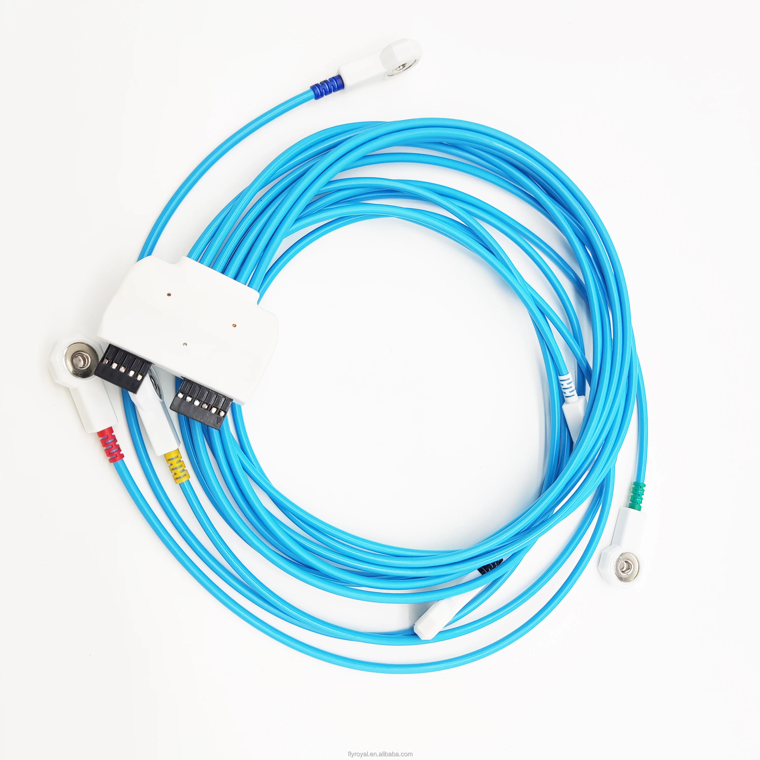 Customize Ecg Cables 4.0mm Ecg Snap To 2.54 Connector Medical Cable