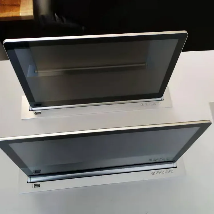 Настольный моторизованный вертикальный ЖК-монитор лифт для столов в переговорной/pop up с ЖК монитором все звуковые и медиа подъем монитора BST-LL-005