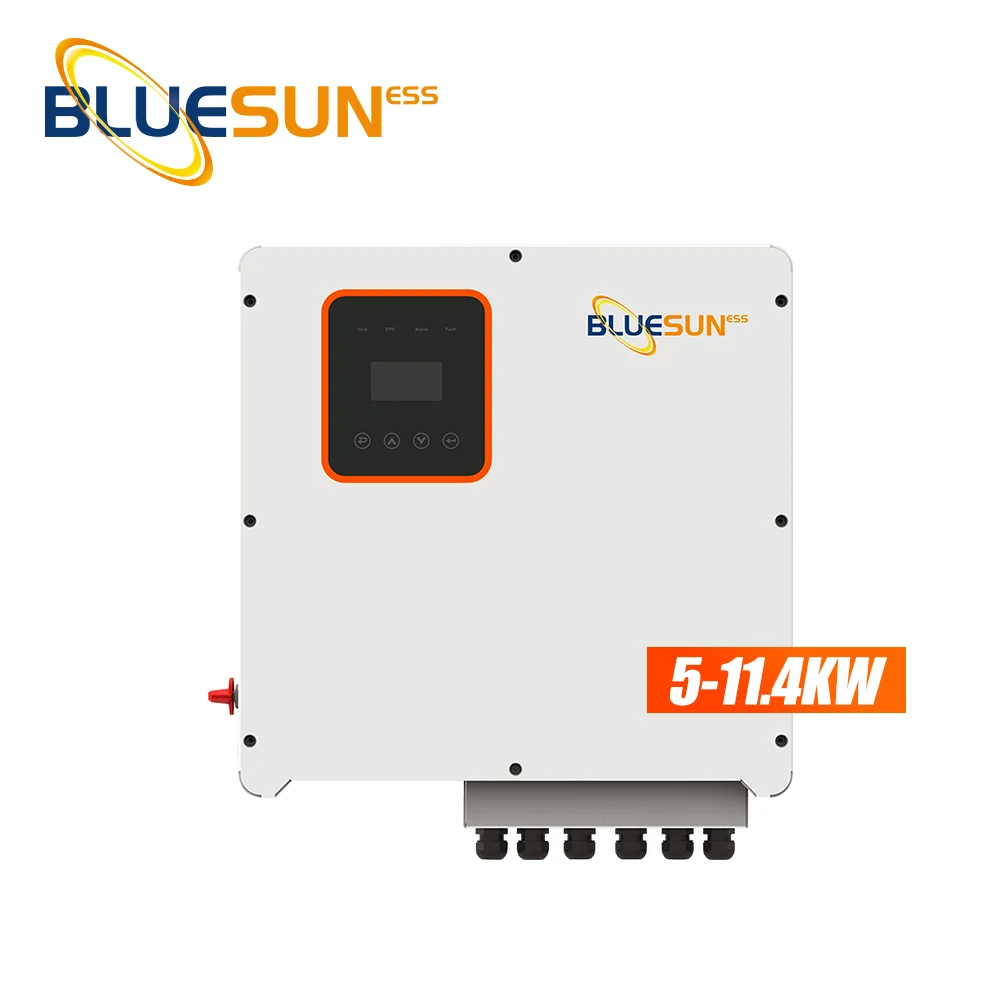 Bluesun High Frequency 12kW AC 3 Phase Hybrid Solar Inverter For Solar Energy Storage System