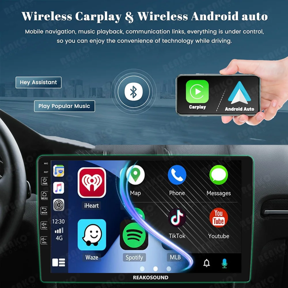 Android 13 System 9 Inch Car DVD Touch Screen 4Core Cpu With Carplay DSP GPS Android Car Radio Player Navigation Customization
