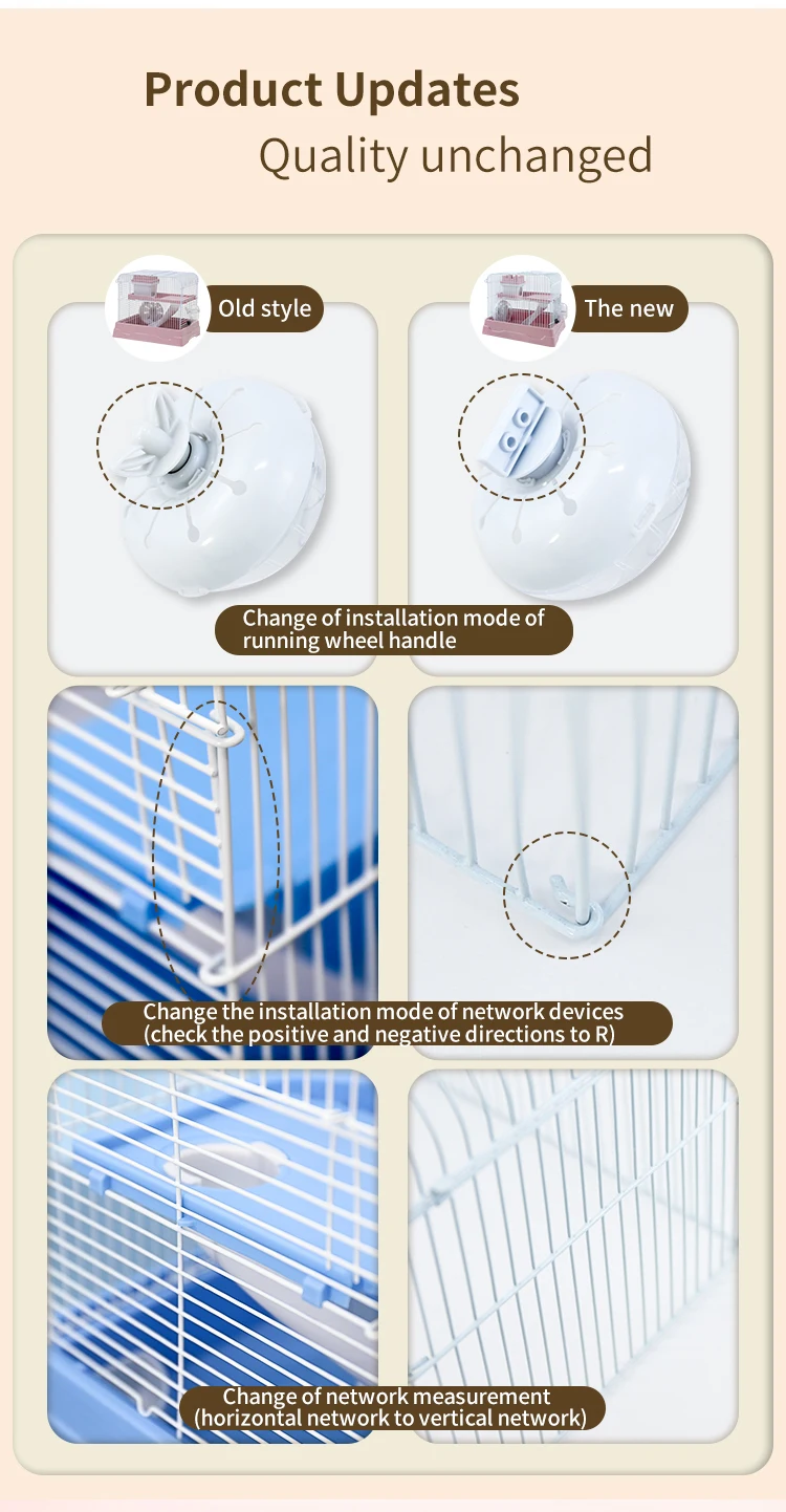 View of Luxury Hamster Cage Set with Accessories - Portable & Sustainable