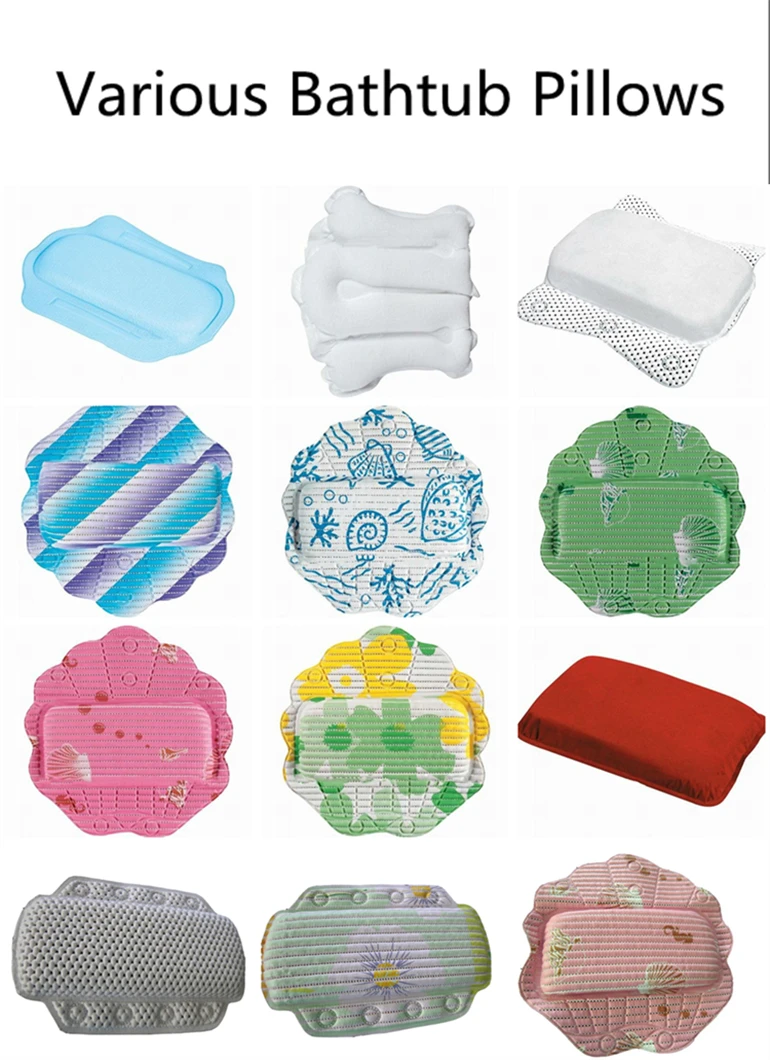 Ecofriendly Pvc Plastic Bath Pillow With Suction Cups Buy Pvc