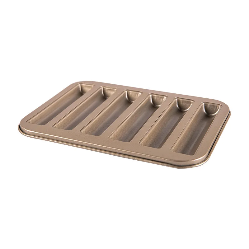  Financier Mold, Home Baking Shop Cafe Cake Baking Carbon Steel  Baking Tray, A Set of Two: Home & Kitchen