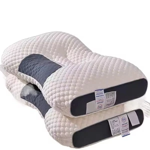 Honeycomb Massage Pillow Knitted Neck Guard Massage Dormitory Pillow Water Cube Honeycomb Single Pillow Core