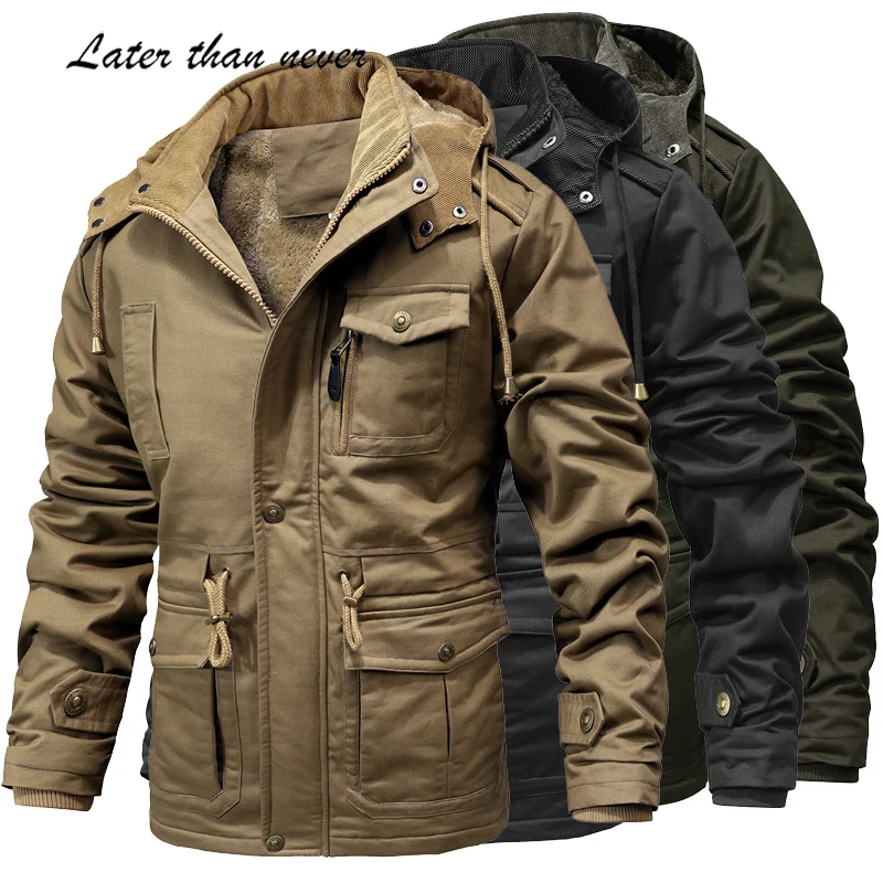 Men Detachable Hooded Winter Coats Fur ed Man Parka Puffer Jacket chaquetas para hombre_voghion.com