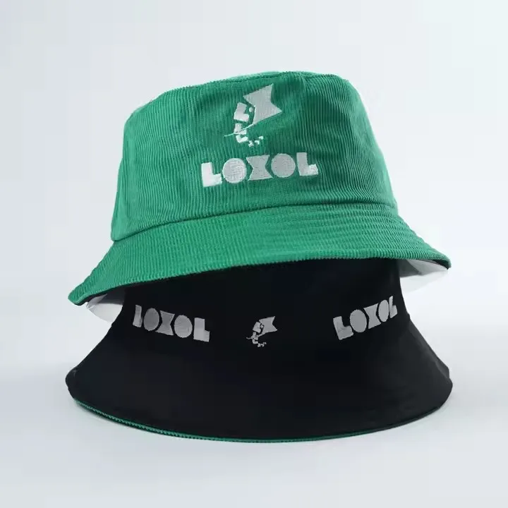 Custom All Over Print Pattern Cotton Reversible Double Sided Bucket Hat