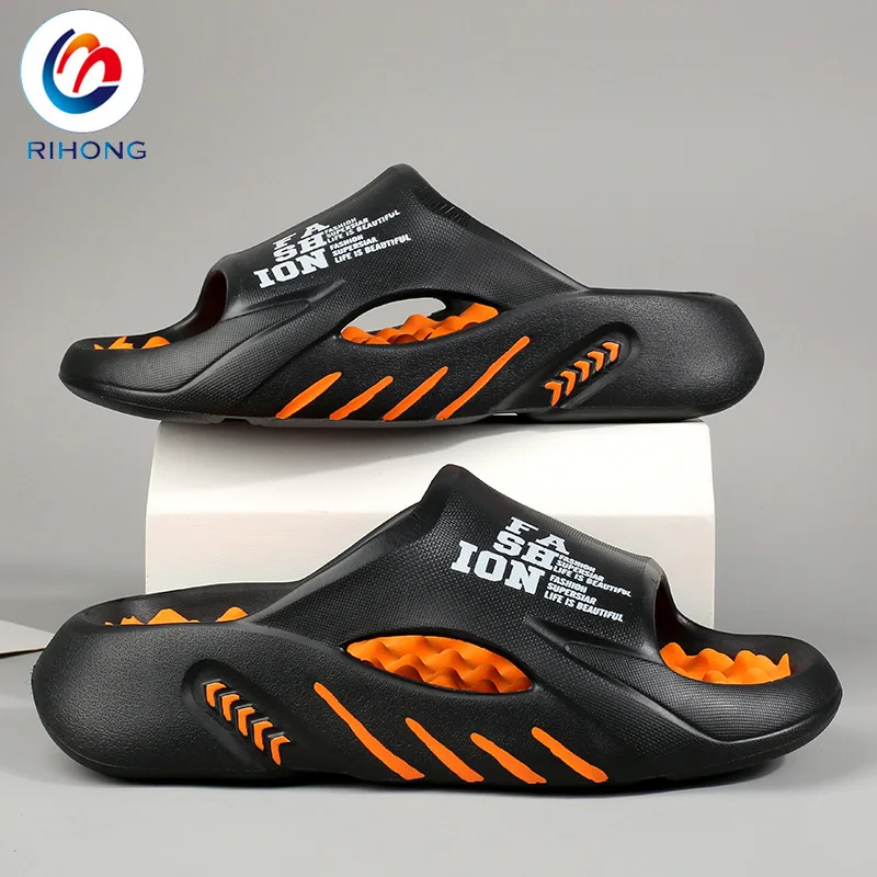 Cheap Wholesale Summer Waterproof  Eva Thickness Flat Sole House Fancy Chappal for Man