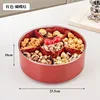Red fruit platter [with lid - bow design]