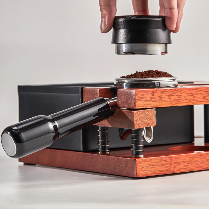Wood Tamper Stand Knockbox Eco-Friendly Coffee Tool