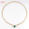 Collar con diamante de laboratorio