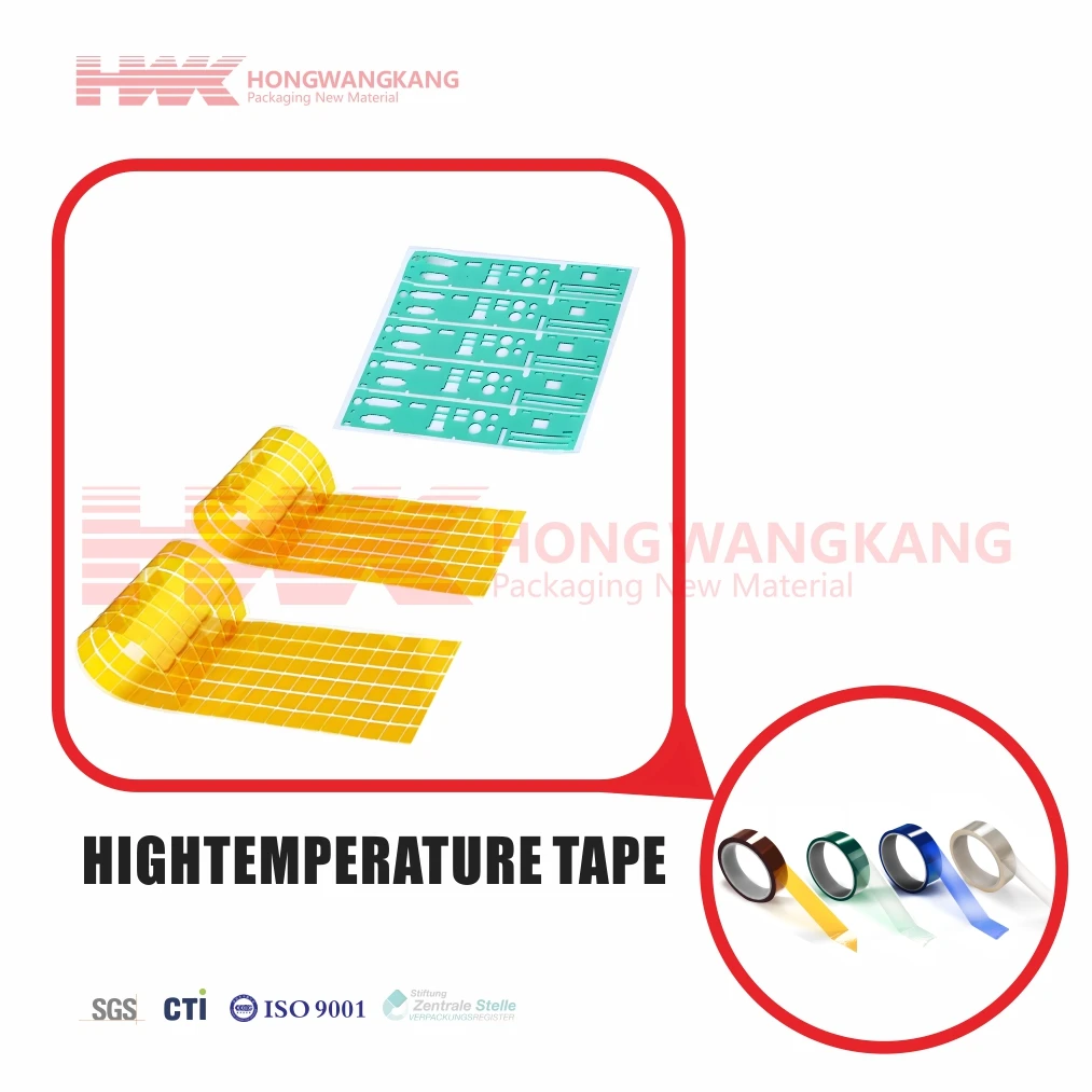 HWK Factory Custom Die Cut High Temperature Tape, Heat Resistant Adhesive Tape for Electronics