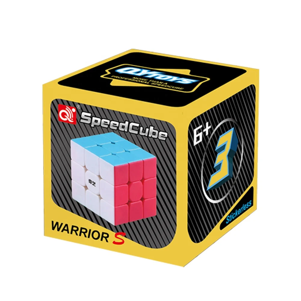 CuberSpeed QY Toys Warrior S 3x3 Stickerless Speed Cube Puzzle Warrior S  3x3x3 Stickerless Cube