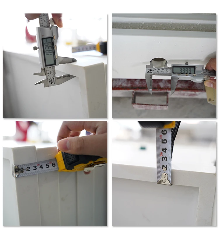 Table Top Customized Calacatta White Prefab Artificial Quartz Vanity ...