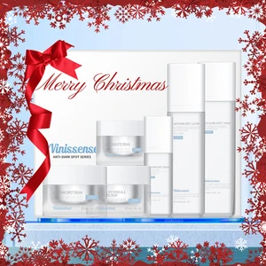 Vinissense Organic Collagen Serum Face Deeply Moisturizing Eye Cream Removes Discoloration Wrinkles Dark Spots OEM Skincare Set