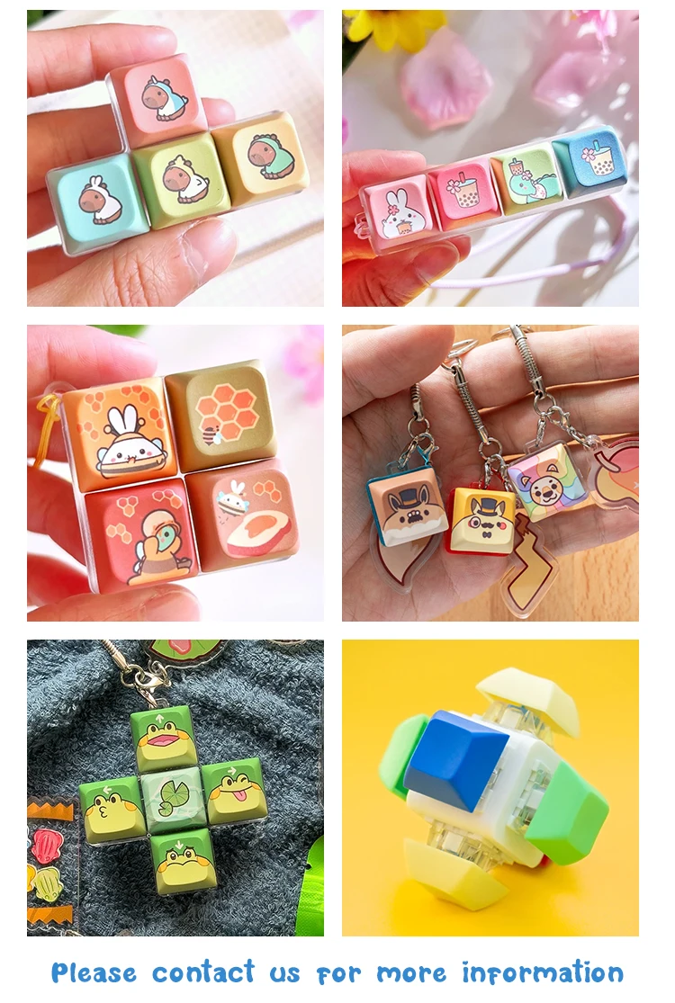 Custom Keycap Keychain Custom logo Design Diy Keyboard Button Keyboard Keychain Keycap Relieve ...