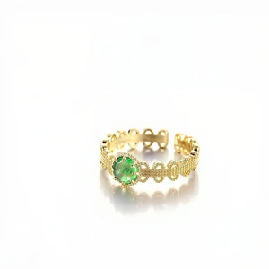 Muxcor Gold Plated Copper Alloy Jewelry Rings for Girls Fine Ajustable Retro Court Style Affordable Luxury Niche