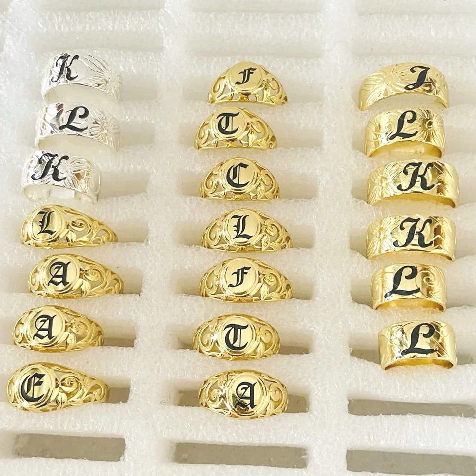 JX228 Personalized Name Ring DIY Gift for Couples